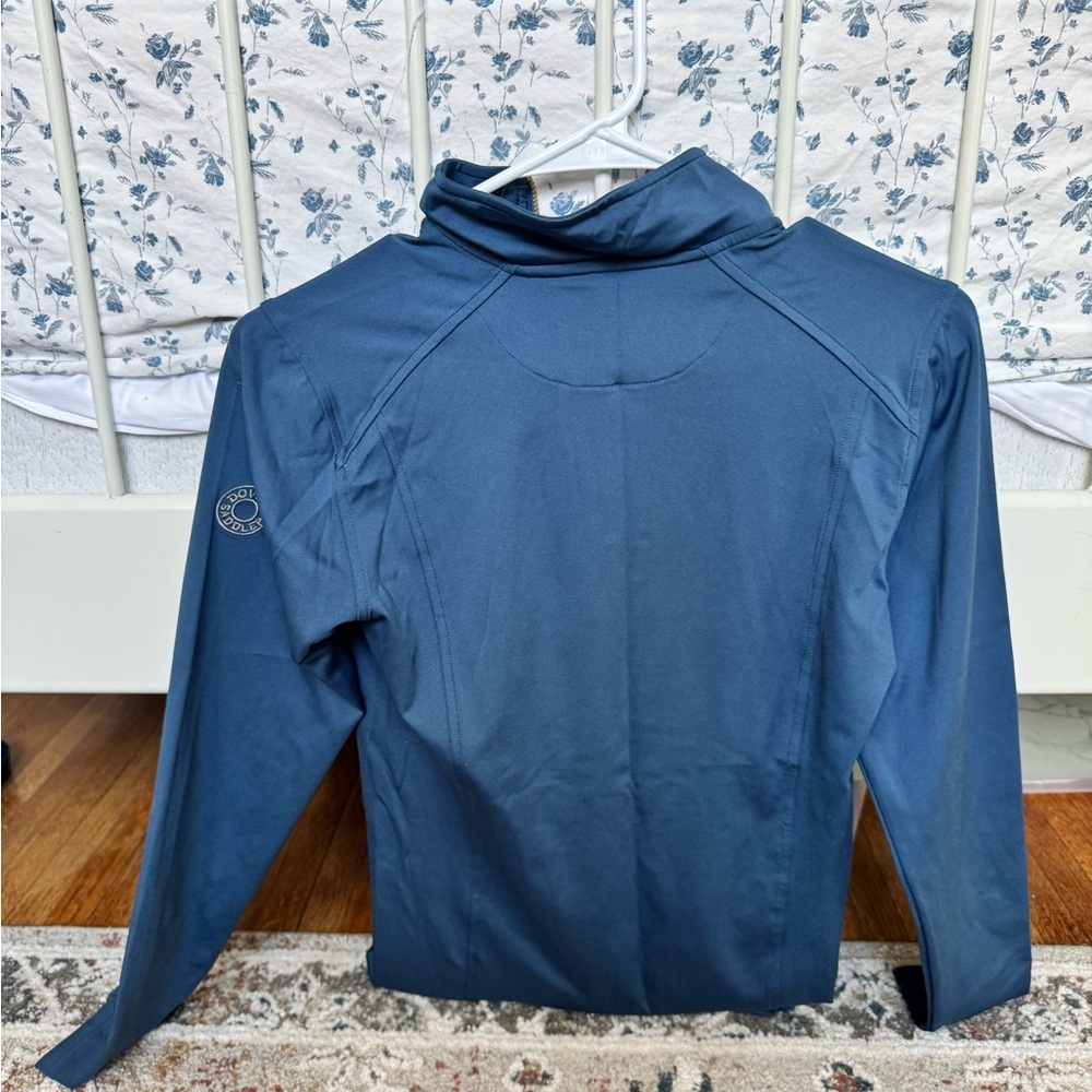 Dover Women's Navy Long Sleeve Quarter-Zip Top - Picture 2 of 2